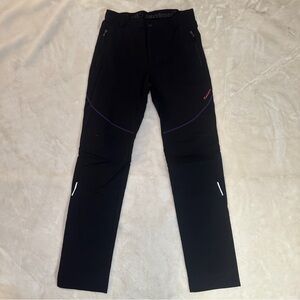 Men's Black and Purple Cargo Pants